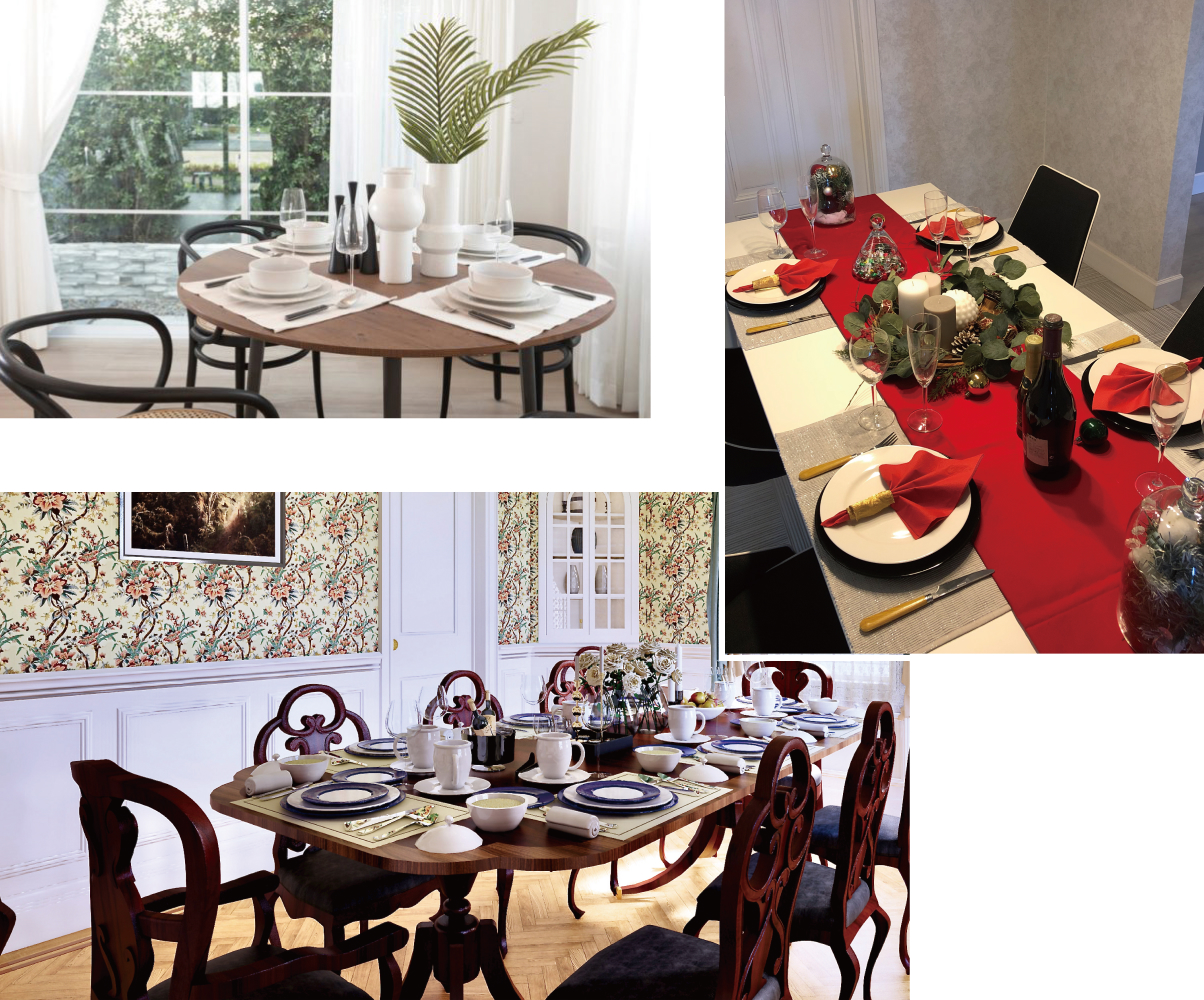 ブリリアントホームのデザイン「テーブルまわりの飾り」のイメージ画像